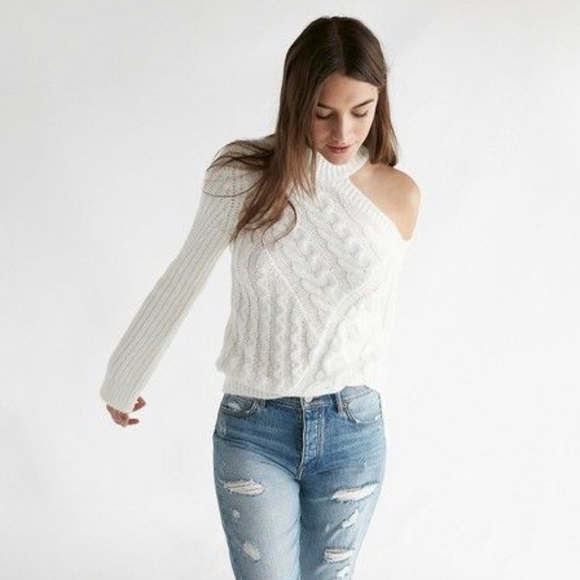 express asymmetrical sweater